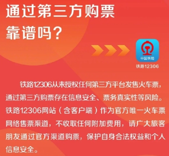 12306从未授权第三方平台卖票 为什么引争议？